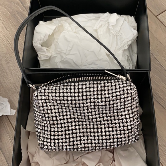 Alexander Wang Medium Heiress Rhinestone Mesh Pouch - Picture 2 of 8